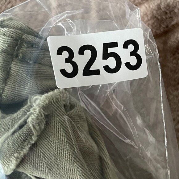 American Eagle Cropped Military Jacket Womens Sz XS Army Green Distressed Canvas - Picture 10 of 10